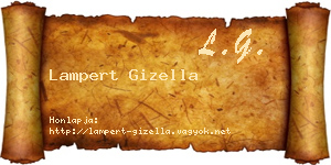 Lampert Gizella névjegykártya