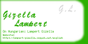 gizella lampert business card